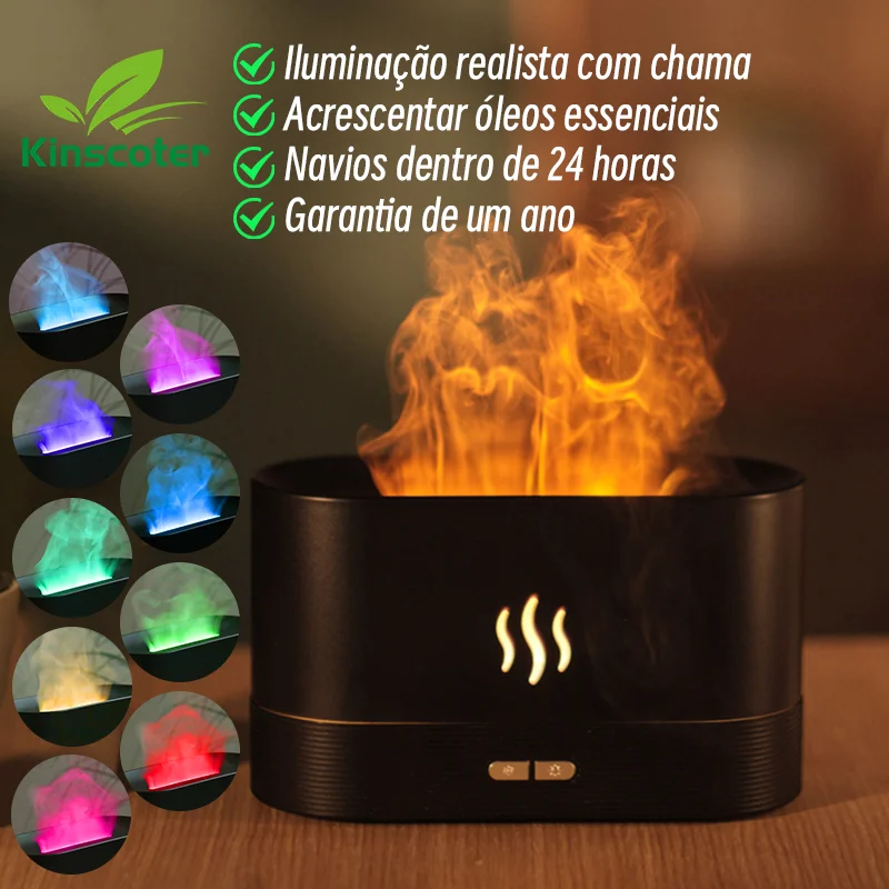 Difusor de aroma umidificador de ar - Ultrassônico LED